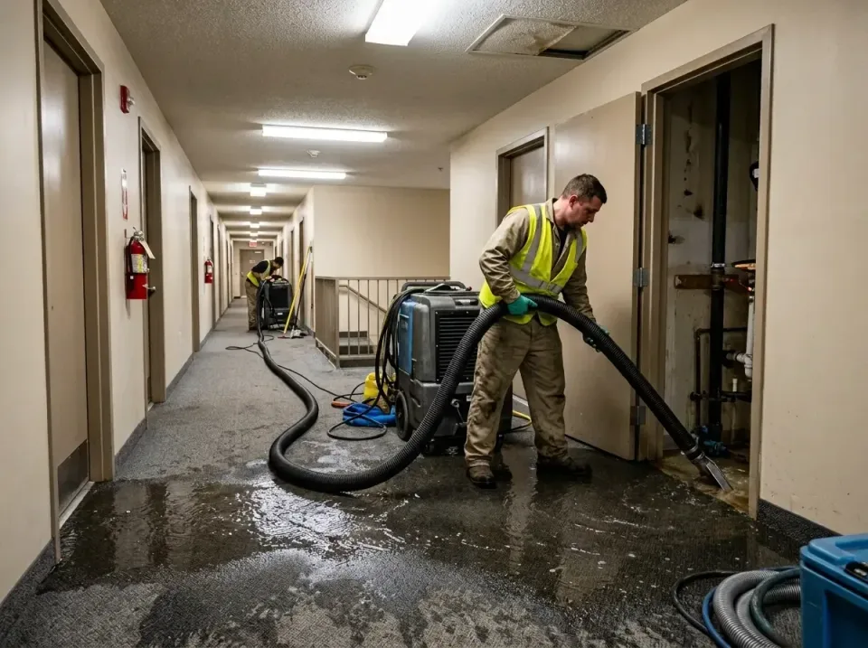 multi-unit-apartment-hallway-f-005 — frequently asked questions, Emergency Burst Pipe Water Extraction & Removal in Gary, IN